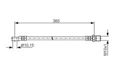 Brzdová hadice BOSCH 1 987 476 412