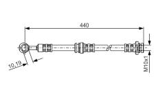 Brzdová hadice BOSCH 1 987 476 429