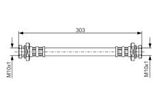Brzdová hadica BOSCH 1 987 476 436