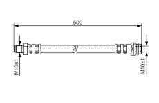 Brzdová hadica BOSCH 1 987 476 453