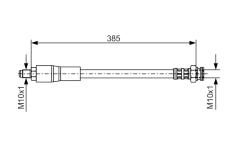 Brzdová hadice BOSCH 1 987 476 461