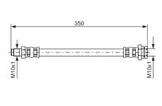 Brzdová hadice BOSCH 1 987 476 491