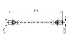 Brzdová hadice BOSCH 1 987 476 497