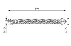 Brzdová hadice BOSCH 1 987 476 523