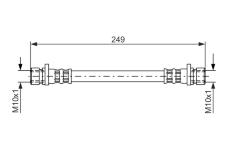 Brzdová hadice BOSCH 1 987 476 525