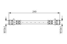 Brzdová hadica BOSCH 1 987 476 525