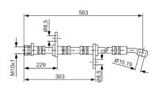Brzdová hadice BOSCH 1 987 476 527