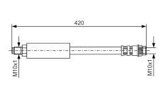 Brzdová hadice BOSCH 1 987 476 535