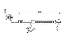 Brzdová hadice BOSCH 1 987 476 566