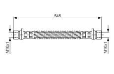 Brzdová hadice BOSCH 1 987 476 594