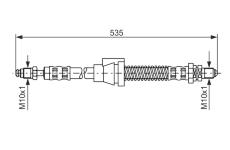 Brzdová hadica BOSCH 1 987 476 604