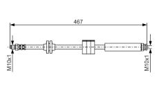 Brzdová hadice BOSCH 1 987 476 631
