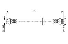 Brzdová hadica BOSCH 1 987 476 633