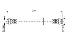 Brzdová hadice BOSCH 1 987 476 633