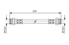 Brzdová hadice BOSCH 1 987 476 647