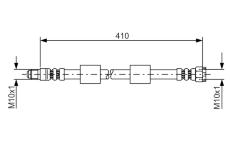 Brzdová hadica BOSCH 1 987 476 650