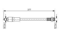 Brzdová hadica BOSCH 1 987 476 666