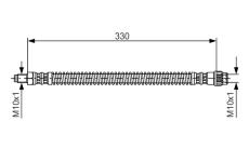 Brzdová hadica BOSCH 1 987 476 672