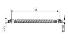 Brzdová hadice BOSCH 1 987 476 674