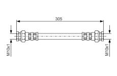 Brzdová hadica BOSCH 1 987 476 678