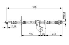 Brzdová hadice BOSCH 1 987 476 735