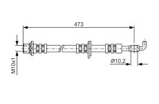 Brzdová hadice BOSCH 1 987 476 744