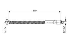 Brzdová hadice BOSCH 1 987 476 746