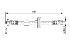 Brzdová hadica BOSCH 1 987 476 752
