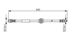 Brzdová hadice BOSCH 1 987 476 808