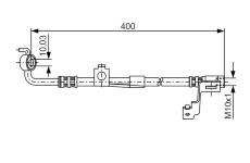 Brzdová hadica BOSCH 1 987 476 815
