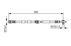 Brzdová hadica BOSCH 1 987 476 849