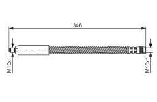 Brzdová hadica BOSCH 1 987 476 859