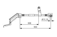 Brzdová hadice BOSCH 1 987 476 866