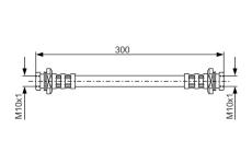 Brzdová hadica BOSCH 1 987 476 908
