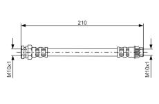 Brzdová hadice BOSCH 1 987 476 913