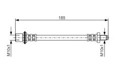 Brzdová hadica BOSCH 1 987 476 939