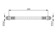 Brzdová hadica BOSCH 1 987 476 946