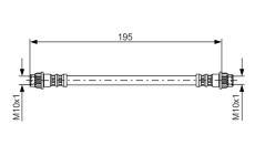 Brzdová hadica BOSCH 1 987 476 956