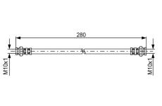 Brzdová hadica BOSCH 1 987 476 985