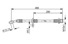 Brzdová hadica BOSCH 1 987 476 989