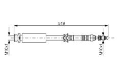 Brzdová hadica BOSCH 1 987 476 993