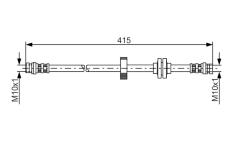 Brzdová hadica BOSCH 1 987 476 999