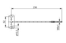 żażné lanko parkovacej brzdy BOSCH 1 987 477 226