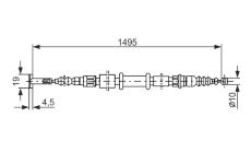 Tažné lanko, parkovací brzda BOSCH 1 987 477 376