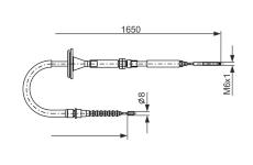 Tažné lanko, parkovací brzda BOSCH 1 987 477 482