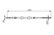 Tažné lanko, parkovací brzda BOSCH 1 987 477 710