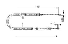 Tažné lanko, parkovací brzda Bosch 1987477862