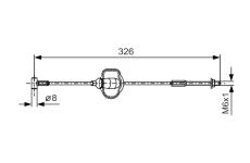 żażné lanko parkovacej brzdy BOSCH 1 987 477 929