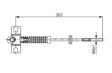 Tažné lanko, parkovací brzda BOSCH 1 987 477 982