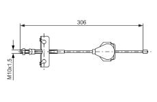 Tažné lanko, parkovací brzda Bosch 1987477990